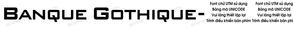 Banque Gothique字体转换